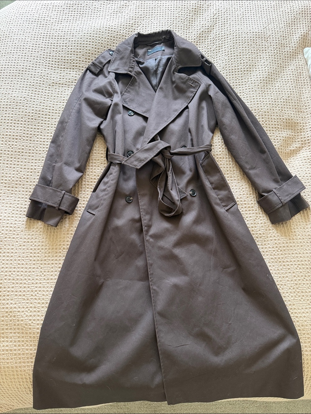 ASOS Tall Trench Coat in Chocolate